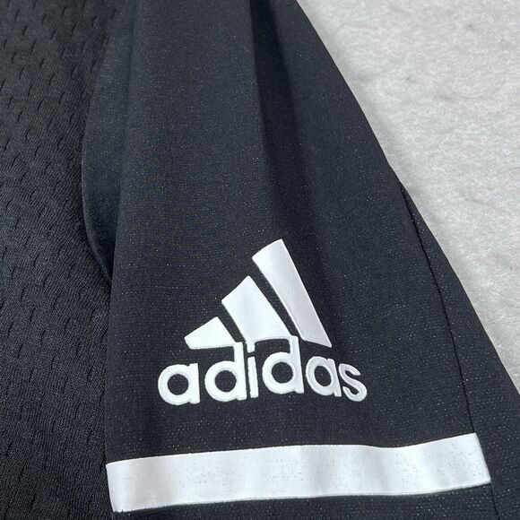 Adidas Jacket Womens Size Large Black White Squad Bomber Climalite CZ0832 - Picture 3 of 15